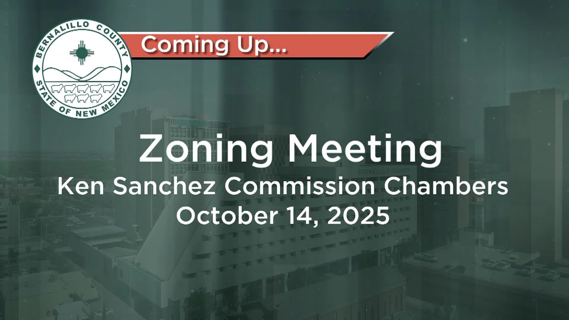 Bernalillo County Commission Zoning Meeting 20251014